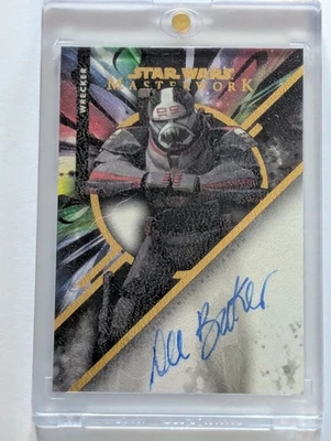 Topps Star Wars Masterwork Wrecker Auto /25 Canvas Dee Bradley Baker - Image 1 of 2