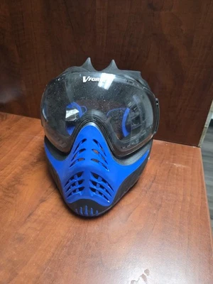 VForce Profiler Color Blue Paintball Mask Goggle Clear Lens Black Frame - Image 1 of 4