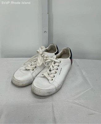 Tommy Hilfiger Blanco Zapatilla Informal Zapato Mujer 7 Foto 1 de 4