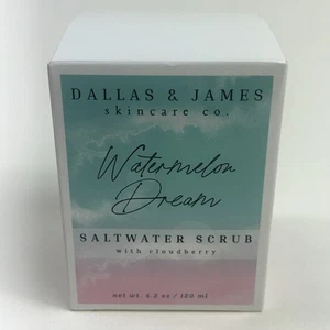 Exfoliante de agua salada Dallas & James tamaño completo sellado Watermelon Dream 4,2 OZ - Imagen 1 de 5
