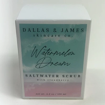 Exfoliante de agua salada Dallas & James tamaño completo sellado Watermelon Dream 4,2 OZ - Imagen 1 de 4