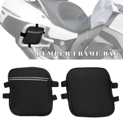 Motorcycle Black Bumper Frame Bag For BMW R 1200 RT R1200RT K 1600 GT K1600GTL Foto 1 de 4