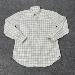 Brioni Shirt Mens Medium Plaid Button Down Italy Neiman Marcus Dress Shirt - Picture 1 of 10