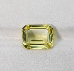 AAA Flawless Ceylon Yellow Sapphire Loose Radiant Cut Gemstone Excellent 10X8 MM - Picture 1 of 8