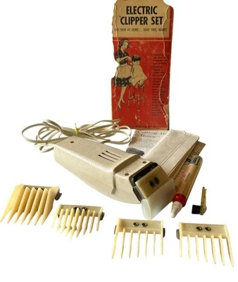 Conjunto de cortador elétrico vintage Sears 9360 com manual na caixa original funciona! - Imagem 1 de 4