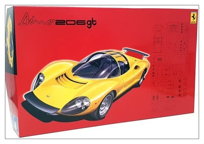 Fujimi 1/24 Scale Unbuilt Plastic Kit 123639 - Ferrari 206 GT - Image 1 of 4