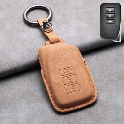 For Lexus NX ES GS RX IS RC LX 200 350 Genuine Leather Car Key Fob Case Cover Foto 1 de 4