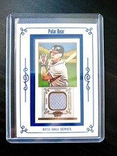 2009 Topps 206 Mini Framed Relics Polar Bear #FR6 Chipper Jones