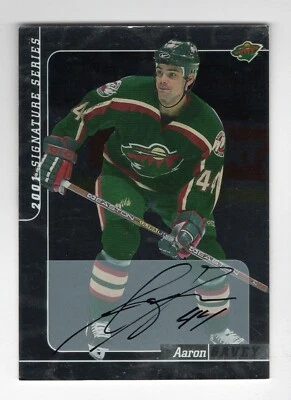2000-01 BAP Signature Series Autographs #185 Aaron Gavey Minnesota Wild - Image 1 of 2