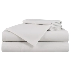 Linen and Eucalyptus Lyocell Sheet Set, Classic Linen Look, Moisture Wicking - Picture 1 of 39