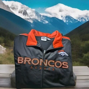 NFL Denver Broncos Herren Trainingsjacke XLT - Full Zip, Polyester Warm-Up - Bild 1 von 5