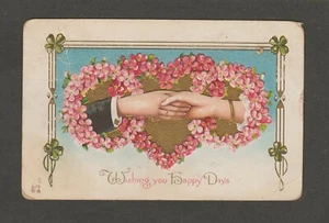 WISHING YOU HAPPY DAYS USED POSTCARD 1913 GUY, KENTUCKY - Picture 1 of 2
