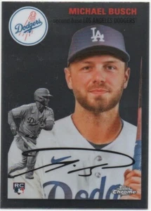 2023 Topps Chrome Platinum Anniversary MICHAEL BUSCH Base RC #113 Dodgers - Picture 1 of 2