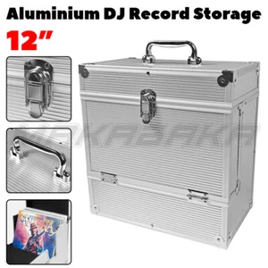 Aluminium DJ Record Storage Flight Case-Holds 40 12" Vinyl LP Box-Tough, Strong - Picture 1 of 12