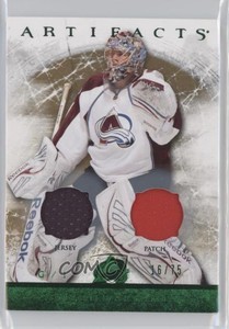 2012-13 Upper Deck Artifacts Emerald Jersey/Patch /75 Semyon Varlamov #119 Patch