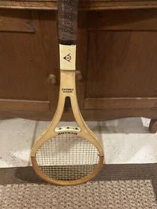 Dunlop Speed Throat Vintage Wood Tennis Racquet USA antique - Picture 1 of 6