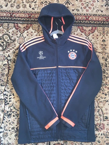 FC Bayern Munich Adidas ZNE Anthem Men’s Fleece Hoodie Size Large Long Sleeve Cover