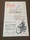 Original Excelsior Autobyk Shop Display Poster / Leaflet - Motor Bicycle - 1930s