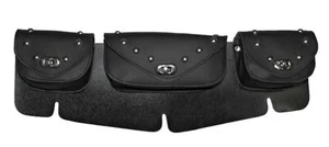 X-LARGE MOTORCYCLE WINDSHIELD BAG 3 POCKETS FITS KAWASAKI VN VULCAN VERSYS-KD34 - Picture 1 of 9