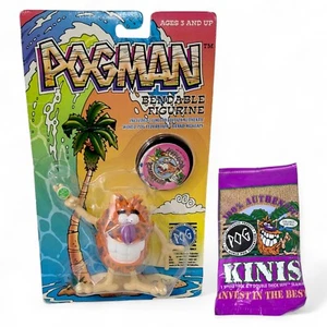 Figura de acción flexible Pogman de colección 4" 1995 Federación Mundial POG WPF MOC Paquete Kini - Imagen 1 de 12
