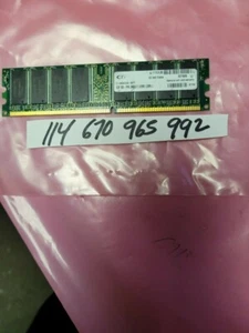 1GB DDR1 DDR PC2700 PC 2700 DDR1-333 333MHZ 184PIN DIMM NON-ECC UNBUFFERED 64X8 - Picture 1 of 1
