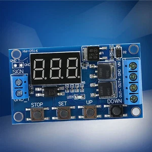 1Pc DC5V-36V Zyklus Verzögerung Relaismodul Zeitschaltuhr Board mit LED-Anzeige - Bild 1 von 12