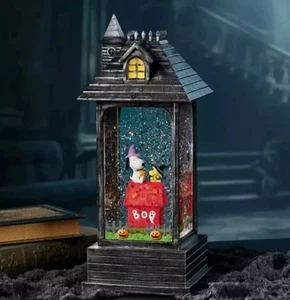 Peanuts Snoopy Halloween gruselige Laterne mit Lichtern & Musik - Bild 1 von 1