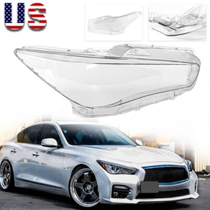 For Infiniti Q50 2014-2021 RH Side Headlight Clear Lens Cover Headlamp Cover USA - Bild 1 von 7
