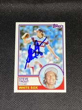 Steve Trout Chicago White Sox Cubs Signed Auto 1983 Topps #461 ~ COA