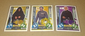 TOPPS STAR WARS FORCE ATTAX UNIVERSE tcg cards x3 Tarkin, Dooku & Sidious L23 - Picture 1 of 2