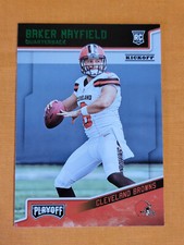 2018 Panini Playoff Baker Mayfield Rookies Green Kickoff Parallel #202