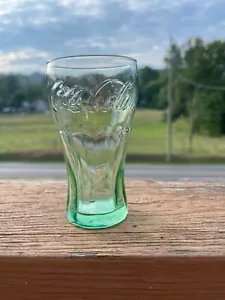 Libbey Mini tinta verde Coca-Cola in rilievo 6 oz. Vetro ottime condizioni - Foto 1 di 7