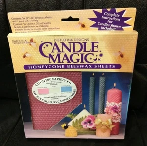 Candle Magic Honeycomb Beeswax Sheets, Distlefink Designs, 3 Colors - Picture 1 of 2