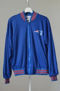 Giacca da pista vintage New England Patriots linea gesso taglia S - Foto 1 di 11