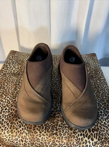 Merrell Topo Curve Braun Slipper Stretch Freizeit Halbschuhe Schuhe Größe US 6M EU 36 - Bild 1 von 9