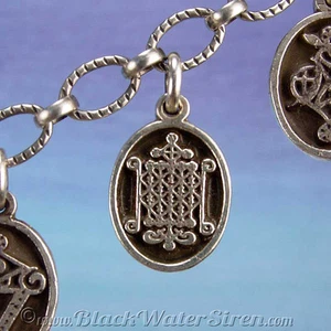 VOUDÚ - MEDALLA PEQUEÑA - OGOUN Veve PEQUEÑO Dije Plata de Ley 925 - Imagen 1 de 4