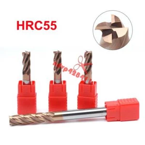 4 Flute HRC55 Longer Milling Cutter Tungsten Alloy Square End Mill 75 100 150 - Picture 1 of 5