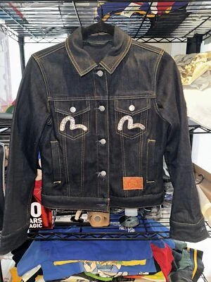 Y2K Kids Evisu “taka” Embroidered Jean Jacket Size Xs - Image 1 of 4