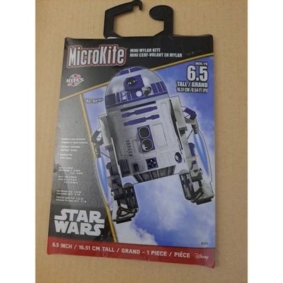 STAR WARS R2-D2 MINI Mylar Kite 6.5" NUEVO Listo para Volar MicroKite X Kites Disney Foto 1 de 3