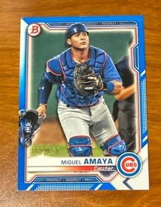 2021 Bowman - Prospects Miguel Amaya #BP-148 Blue Border /150 (RC) - Picture 1 of 3