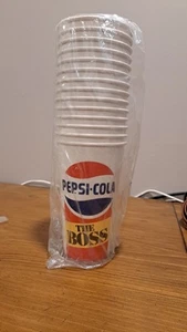 Vintage 14 Pepsi Cola Dixie Pappbecher Big Boss unbenutzt 32oz - Bild 1 von 2