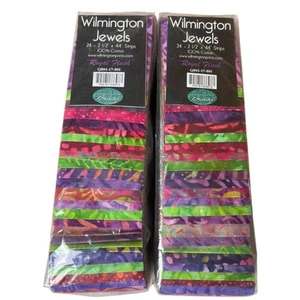 Wilmington Jewels 24- 2 1/2 X 44" Strips Two Set Royal Rush *SEALED* - Picture 1 of 6