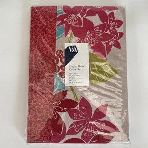 V&A Jacqueline Single Duvet & Pillow Set Inspired Floral Archive J. Groag - Picture 1 of 10