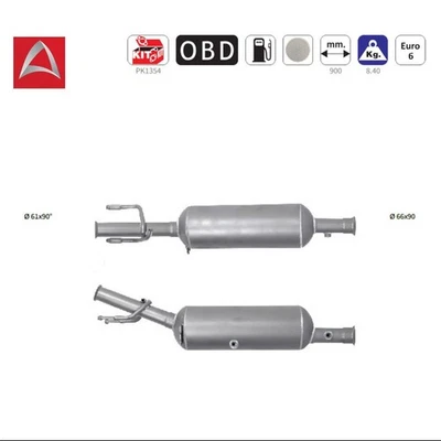 Ruß-Partikelfilter Dieselpartikelfilter für CITROEN DS PEUGEOT - 1.6 BlueHDi - Bild 1 von 3