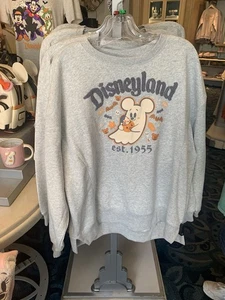 Disneyland 2025 Ghost Mickey Crewneck Sweatshirt NWT Size LARGE Halloween - Picture 1 of 2