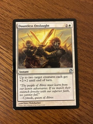 Dauntless Onslaught - Theros: #6, Magic: The Gathering MTG Card. M3 - Image 1 of 2