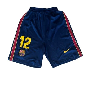 Nike Boy's MD FC Barcelona #12 Athletic Soccer Futbol Shorts - Picture 1 of 5