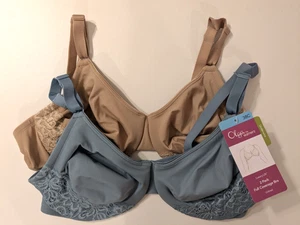 Neu mit Etikett 2-teiliges Set Olga by Warner's BH beige & türkis 38C Luxus Lift - Bild 1 von 7