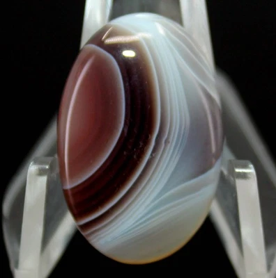 Par de piedras preciosas sueltas cabujón ovalado ágata natural de 21,20 quilates 26x17x4 mm Foto 1 de 2