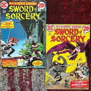 Lot of 2 Sword of Sorcery by Denny O'Neil, Howard Chaykin + Mike Kaluta 1973 DC - Picture 1 of 24